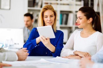 Successful businesswoman CEO of company