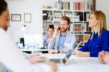 Obraz premium Busy office life