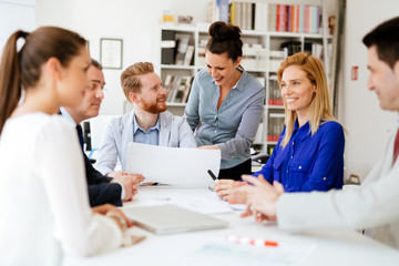 Fototapeta premium Busy office life
