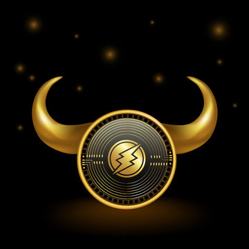 Electroneum Cryptocurrency Coin Bull Market Background