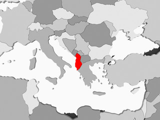 Map of Albania