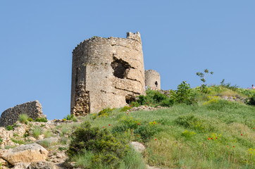 Fototapeta na wymiar Ruins of Chembalo's fortress