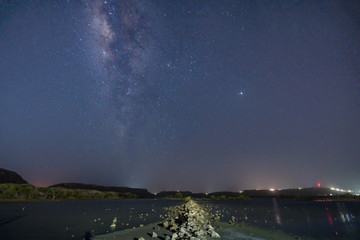   Milky way at Jan Kok Curacao Views - a small Caribbean Island