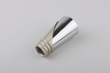 Tips for curtain poles on a white background. Ending for curtain eaves. Finials for curtain cornices.