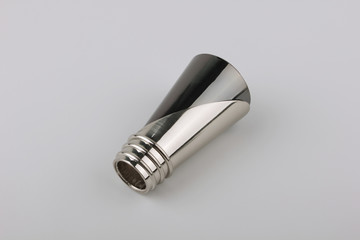 Tips for curtain poles on a white background. Ending for curtain eaves. Finials for curtain cornices.