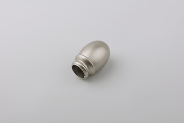 Tips for curtain poles on a white background. Ending for curtain eaves. Finials for curtain cornices.