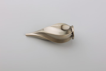 Tips for curtain poles on a white background. Ending for curtain eaves. Finials for curtain cornices.