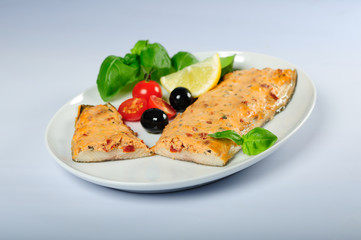 Fisch italienisch geschnitten