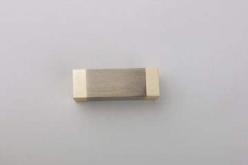 Tips for curtain poles on a white background. Ending for curtain eaves. Finials for curtain cornices.