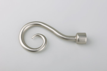 Tips for curtain poles on a white background. Ending for curtain eaves. Finials for curtain cornices.