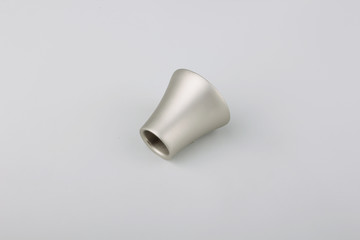 Tips for curtain poles on a white background. Ending for curtain eaves. Finials for curtain cornices.