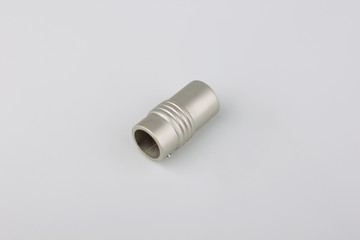 Tips for curtain poles on a white background. Ending for curtain eaves. Finials for curtain cornices.