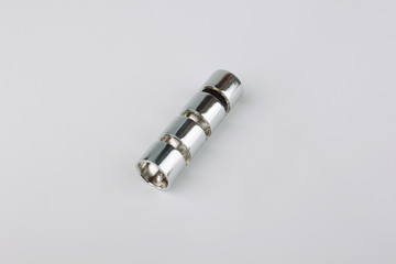 Tips for curtain poles on a white background. Ending for curtain eaves. Finials for curtain cornices.