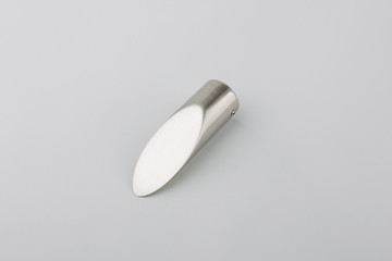 Tips for curtain poles on a white background. Ending for curtain eaves. Finials for curtain cornices.