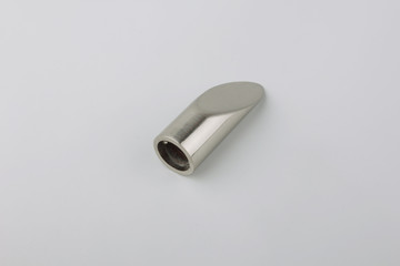 Tips for curtain poles on a white background. Ending for curtain eaves. Finials for curtain cornices.