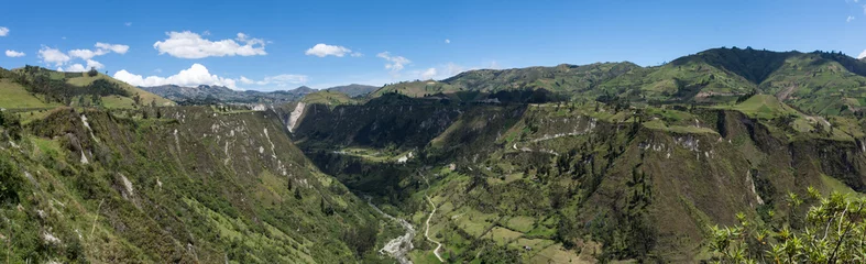 Fototapete Rund Canyon du rio Toachi, Quilotoa, Équateur © Suzanne Plumette