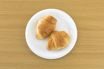 2個のクロワッサン