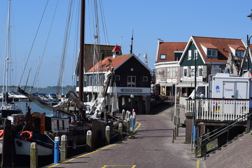 The Harbor Docks in Volendam, Netherlands