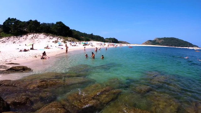 RODAS BEACH IN CIES ISLANDS