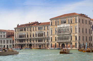 Palaces along the Grand Canal, Venice, Italy