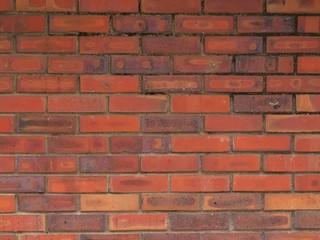 red blicks wall background