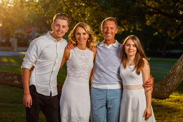 Outdoor family portrait