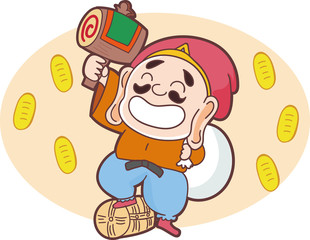 大黒天のイラスト素材