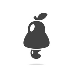 Cashew apple icon vector
