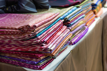 Thai Silk Blend, Household handicrafts of Thai silk a product by Handmade woven fabrics in thailand