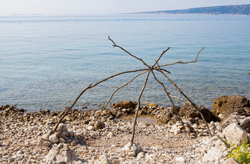Adriatic seashore, Krk, Croatia