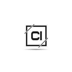 Initial Letter CI Logo Template Design