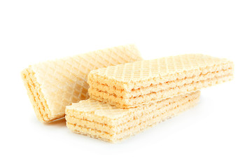Wafers stick on white
