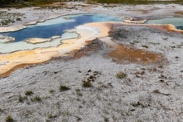 Spring Pool, Upper Geyser Basin, Yellowstone National Park, Wyoming, USA