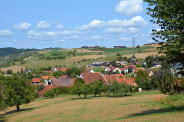 Das Dorf Hottwil (Mettauertal), Kanton Aargau
