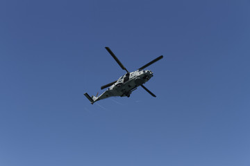 Fototapeta na wymiar Hélicoptère Marine Nationale, France