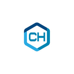 Initial Letter CH Logo Template Design