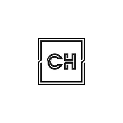 Initial Letter CH Logo Template Design
