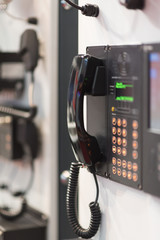 phone at boat wheelhouse control room © Mak