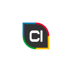 Initial Letter CI Logo Template Design