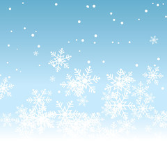 Fototapeta na wymiar elegant snowflake christmas background vector illustration