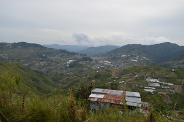 Fototapeta na wymiar View of Kundasang. It is one hill station in Sabah Malaysia