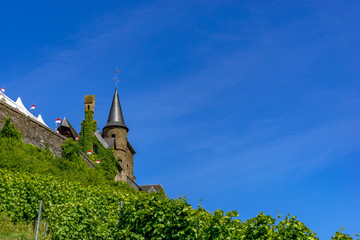 Reichsburg castle in Cochem city Germany in summertime