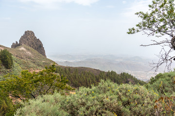 Blick vom Aussichtspunkt Mirador Caldera Los Marteles in Richtung Norden