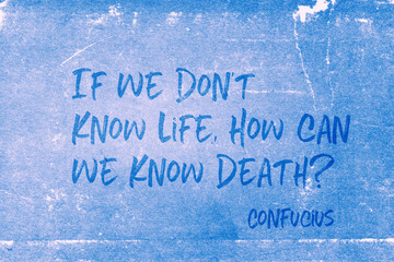 know life Confucius