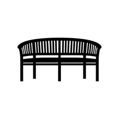 Garden bench icon