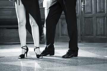 Fototapeta premium Ballroom dancers dancing couple