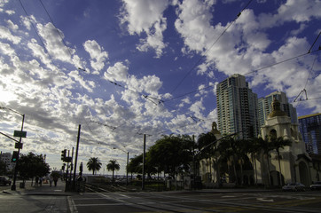 Obraz premium Clouds above San Diego