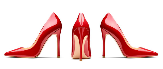 red high heel footwear fashion female style