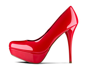 red high heel footwear fashion female style