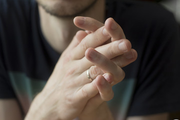 Hands closeup.